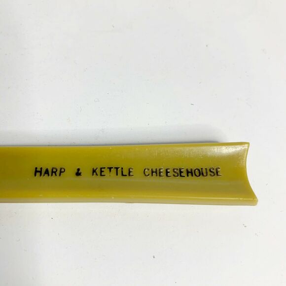 vtg Bakelite Handle Harp and Kettle Cheesehouse souvenir cheese cutter knife - Picture 1 of 6